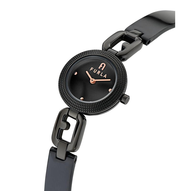 Furla Quarzuhr Quarz-Analoguhr Furla Arco Chain schwarz(Image 3)
