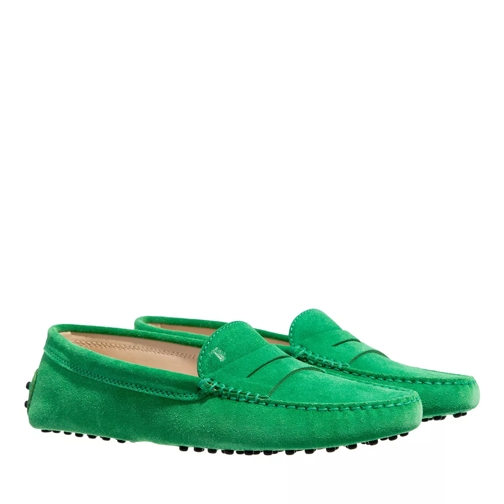 Tod's Penny Loafer With Dimples Green Driver