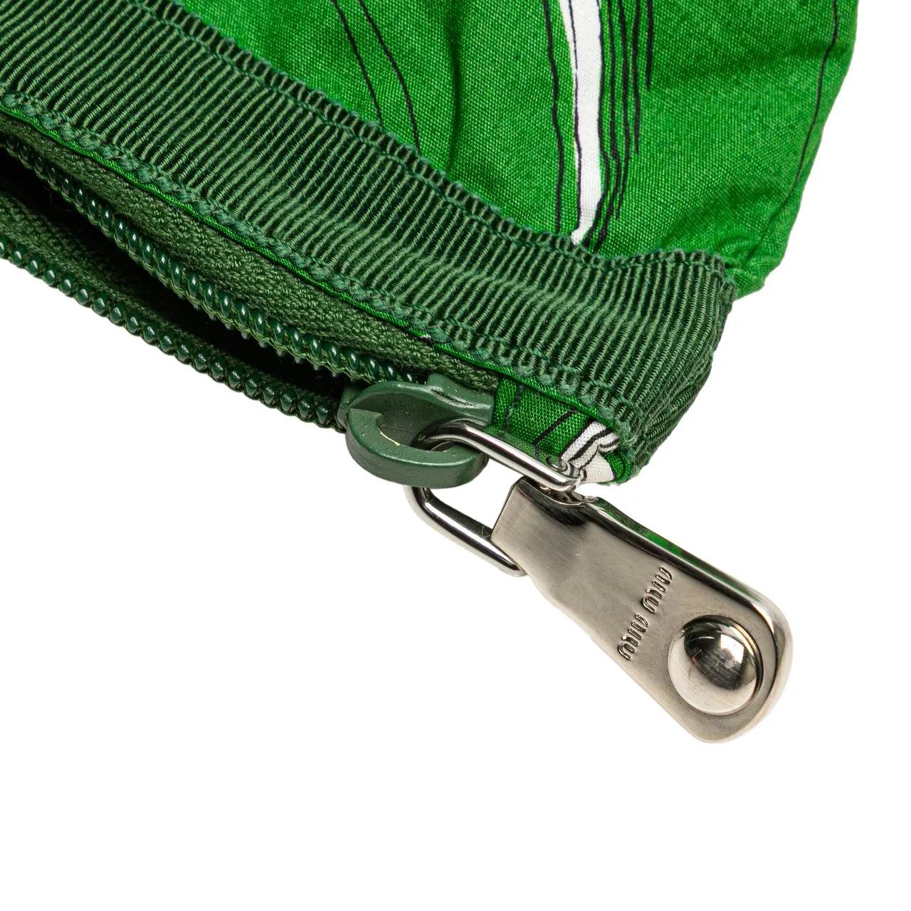 Thumbnail - Miu Miu Shopper - Canvas Printed Ivy Tote - Gr. unisize - in Grün - für Damen