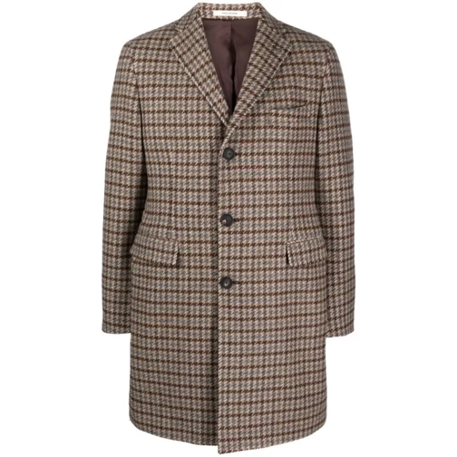 Tagliatore  Single-Breasted Coat Brown