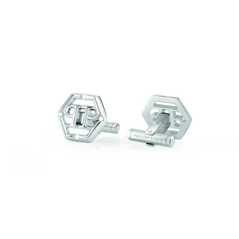 Philipp Plein Manschettenknöpfe Cufflinks Plein Icon silber(Image 3)