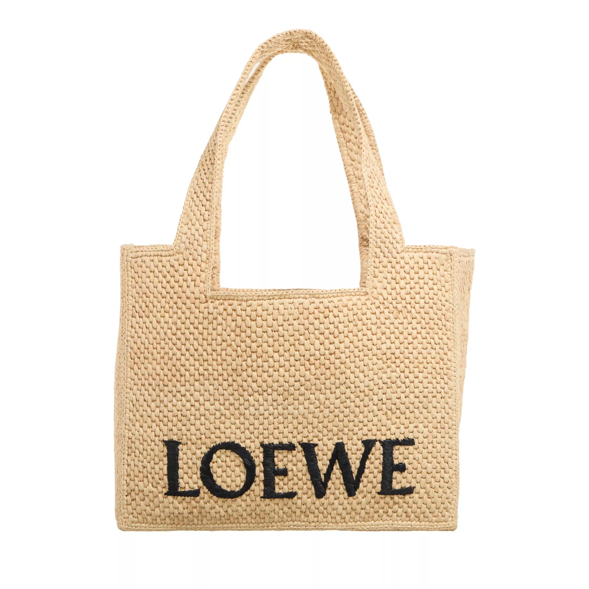 Loewe Tote - Loewe Font Medium Tote Bag - Gr. unisize - in Beige - für Damen