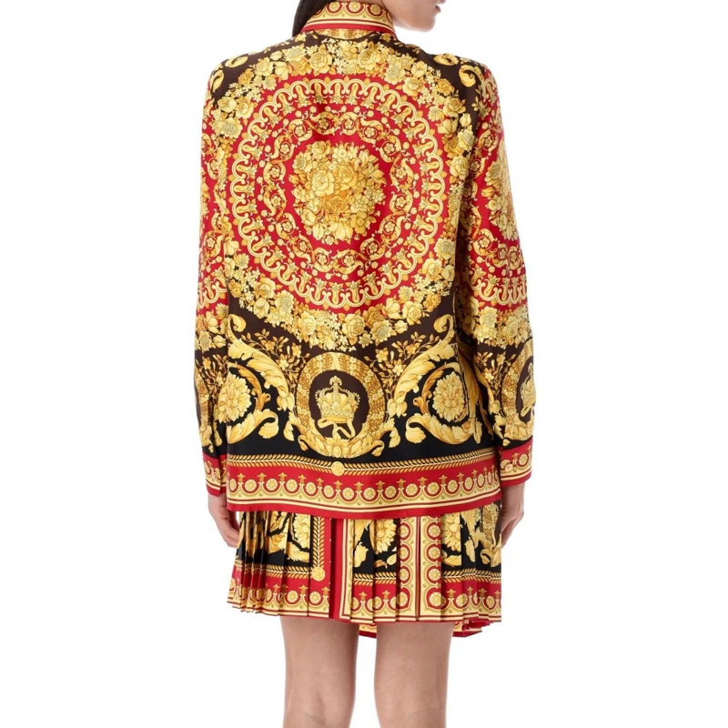 Versace Hemd Barocco Silk Shirt Multicolor