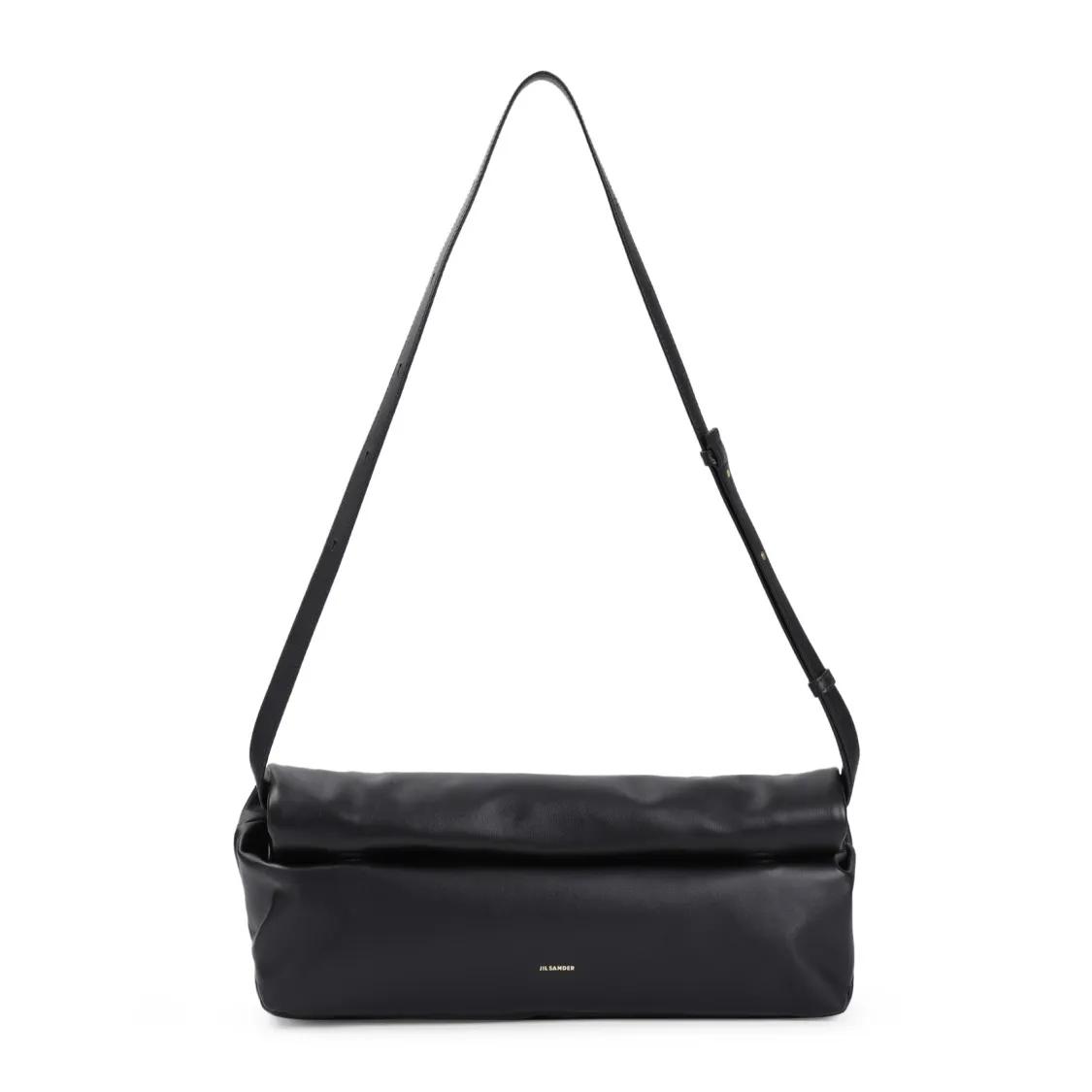 Jil Sander Shopper - Rollup Medium Shoulder Bag - Gr. unisize - in Schwarz - für Damen