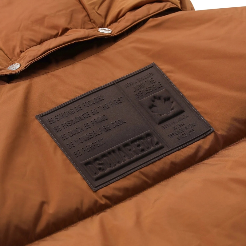 Dsquared2 Übergangsjacke Steppweste mit Daunen orange(Image 7)