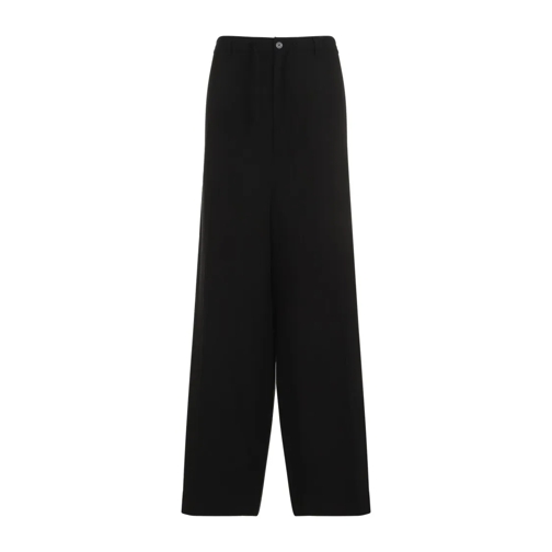 Balenciaga Black Lyocell Fluid Tailored Pants Black 