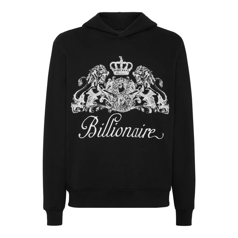BILLIONAIRE Top Sweatshirt Mit Kapuze schwarz