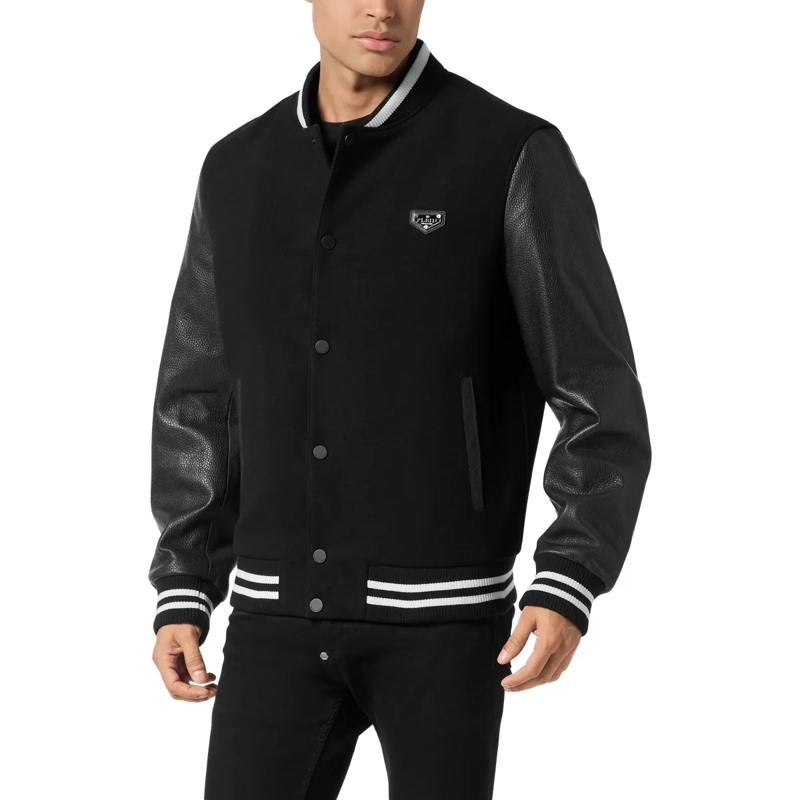 Philipp Plein Daunenjacke Bomber Skull Mit Schmucksteinen schwarz(Image 3)