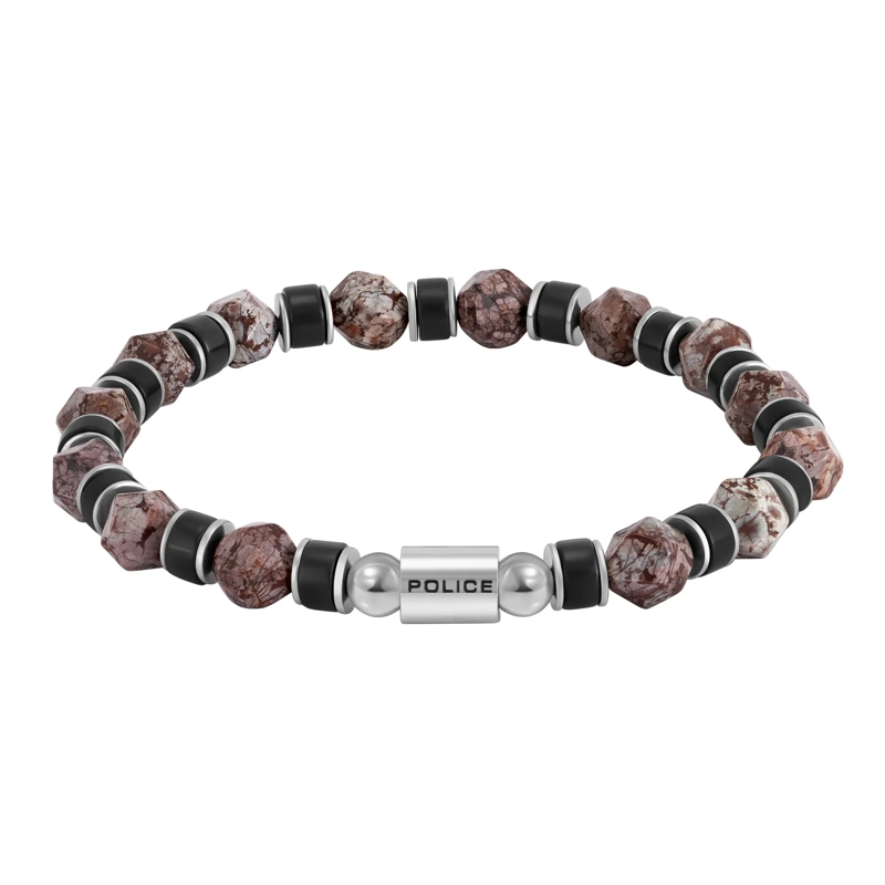 Police Armband Armband Rockcore- Herrenarmband- Farbe: braun- braun