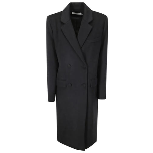 Iro Übergangsmäntel Fabric-Covered Button Coat Black