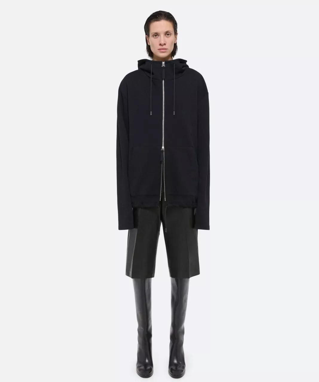 Helmut Lang - HELMUT LANG Schwarzer Sweathoodie - Größe L - multi