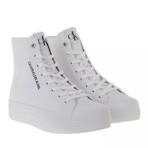 Calvin Klein Vulcanized High Lace Up Sneakers White plateausneaker