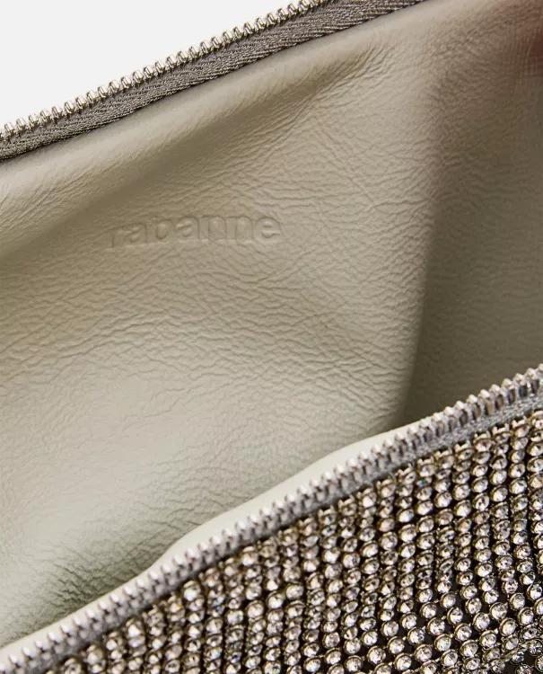 Paco Rabanne Shoppers Pixel Tube Aluminum Shoulder Bag in grijs
