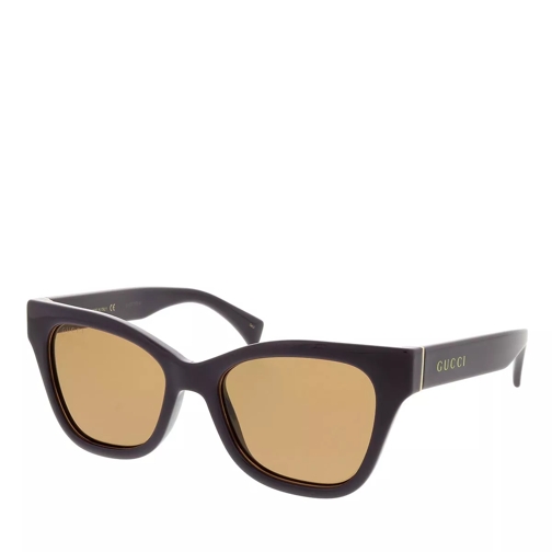 Gucci GG1133S-002 52 Woman Injection Violet-Brown Sonnenbrille