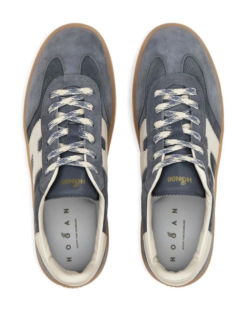 Thumbnail - Hogan Low-Top Sneaker - Textured Blue Low-Top Sneakers - Gr. 9 - in Grau - für Damen