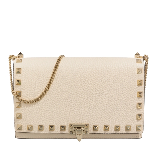 Valentino Garavani Mini Bag Rockstud Platinum Studs Light Ivory Crossbody Bag