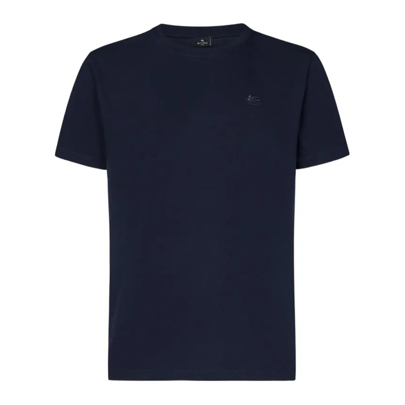 Etro T-shirt Blue Cotton Jersey T-Shirt Blue