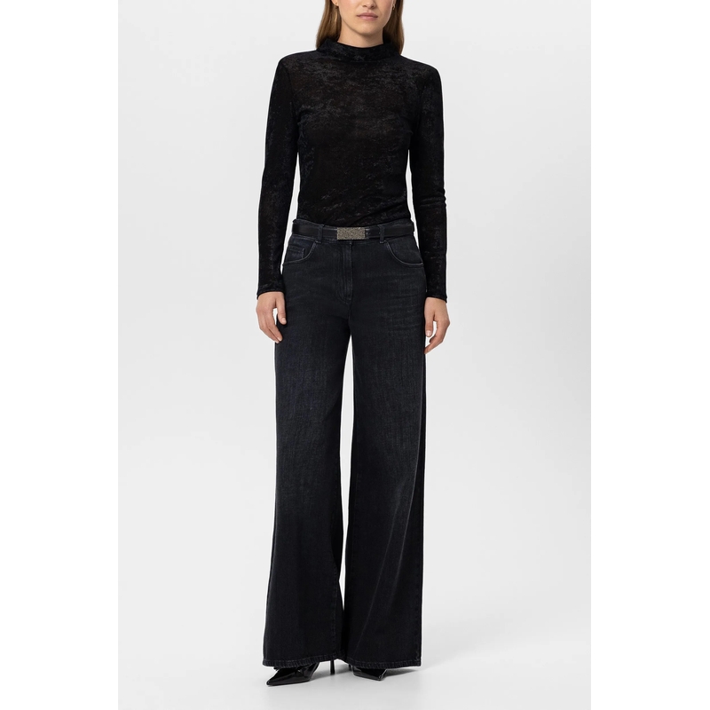Luisa Cerano Top Longsleeve-Turtleneck black(Image 2)