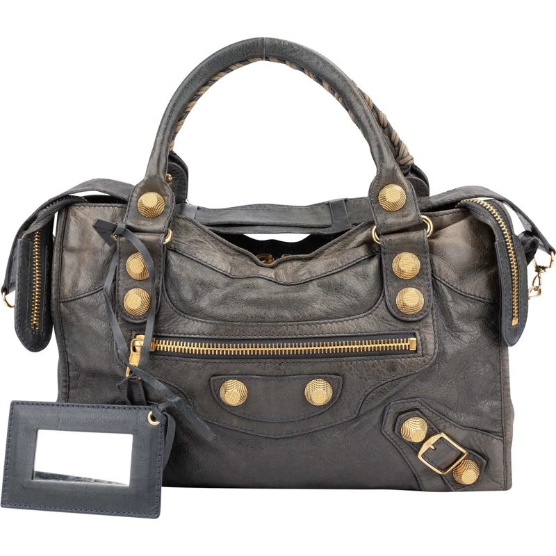 Balenciaga Schultertasche Balenciaga Grey Leather Classic City Handbag mehrfarbig
