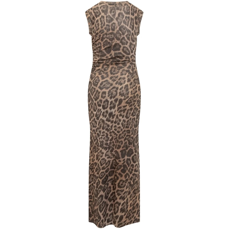 Stella McCartney Maxikleid Abito Leopardato beige(Image 2)