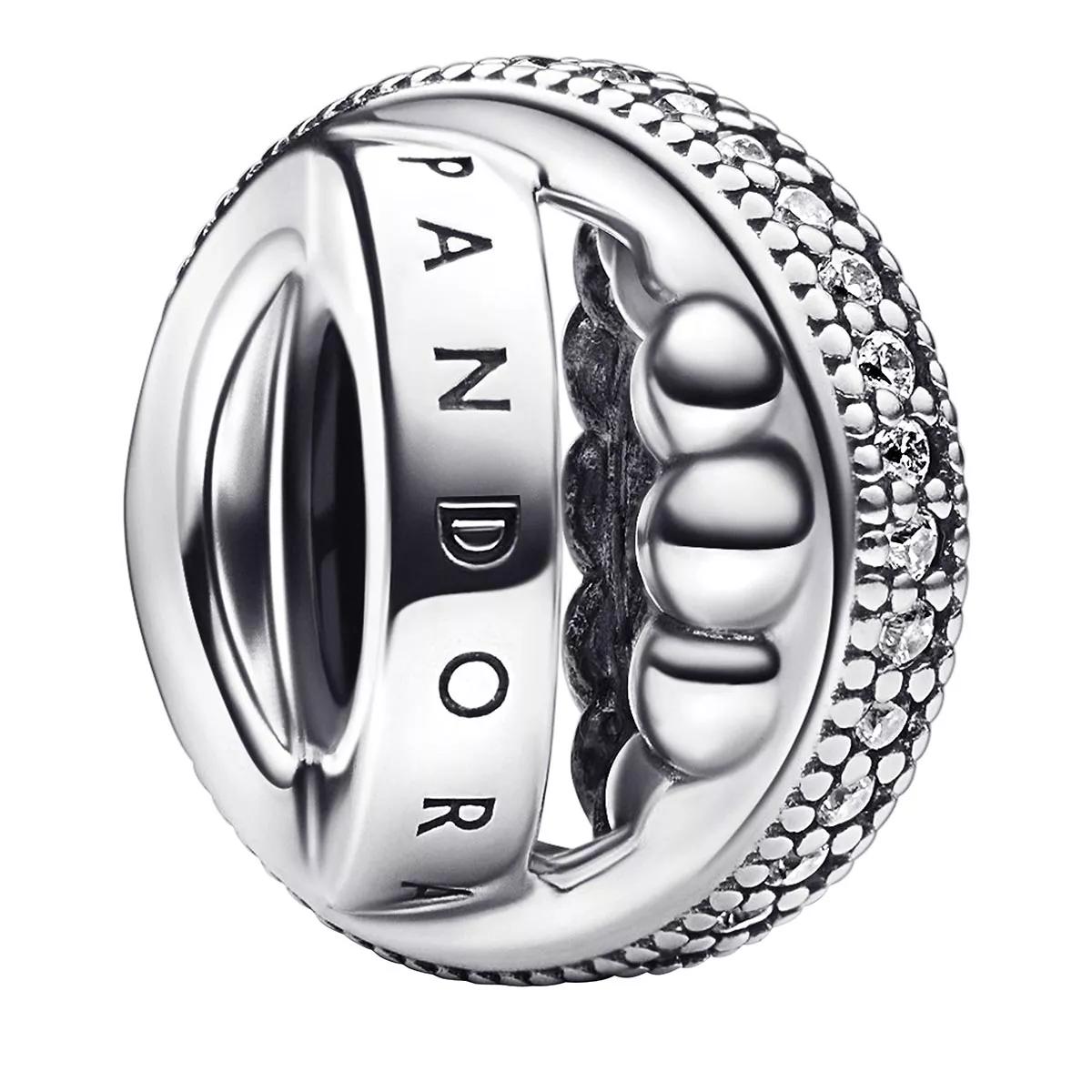Soak champion chef Pandora Signature Logo Pavé & Perlen Charm Sterling silver | Pendant |  fashionette