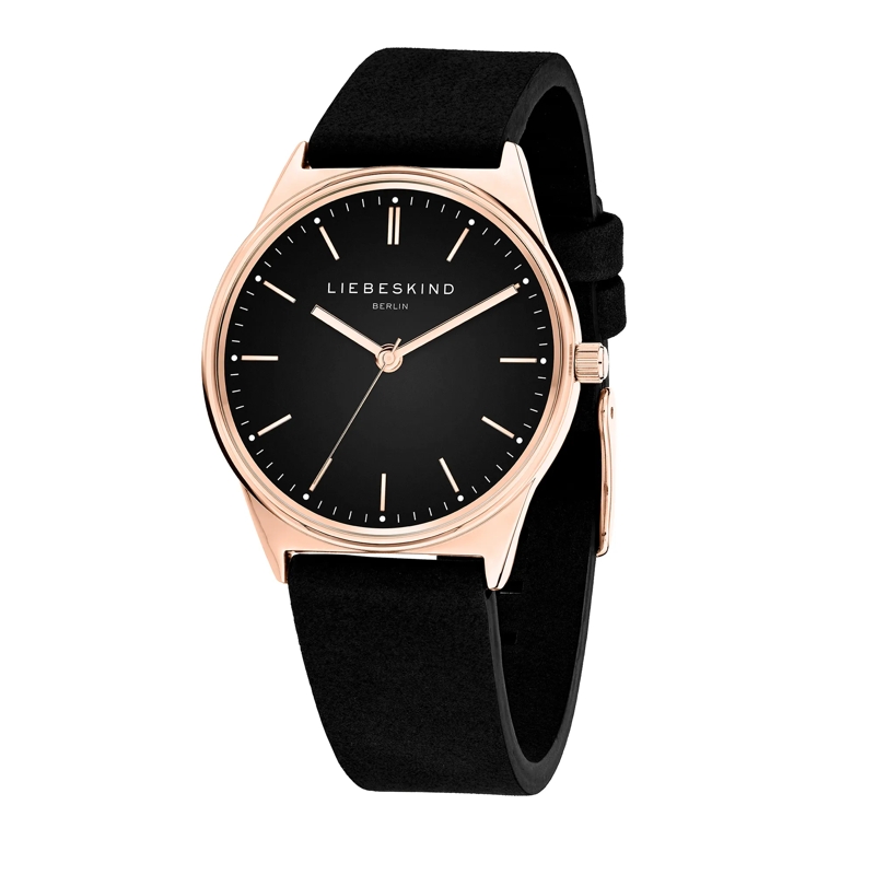 Liebeskind Berlin Quarzuhr Echtleder Vintage Classic schwarz(Image 3)