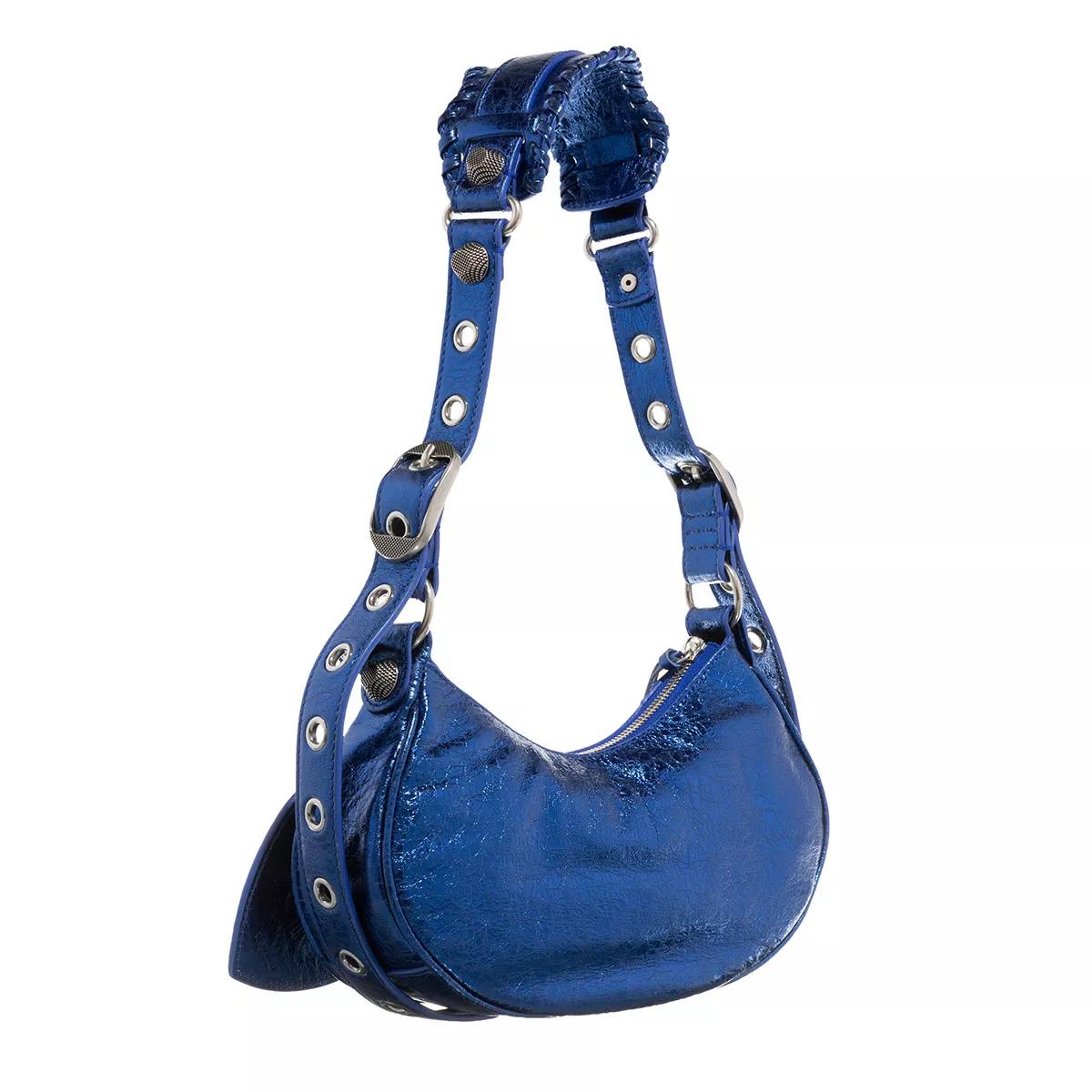 Balenciaga Pochettes Le Cagole XS Shoulder Bag Metallized in blauw