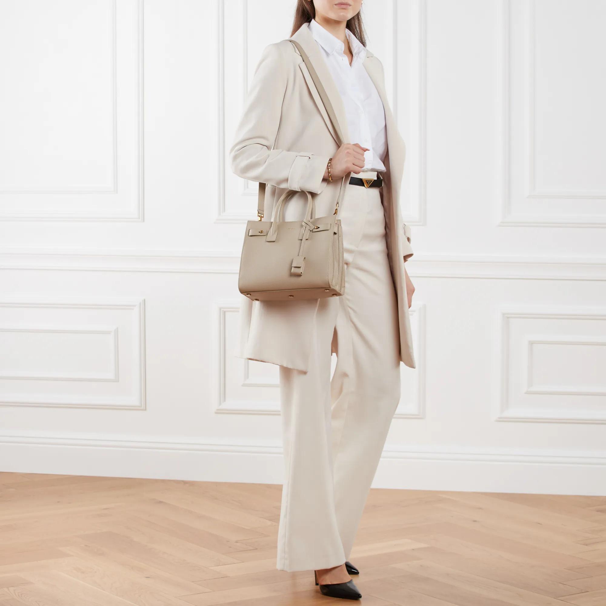 Saint Laurent Totes & shoppers Sac De Jour Baby Tote Bag in beige