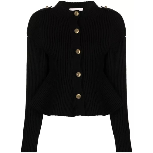 Alexander McQueen Black Knit Cardigan Black 