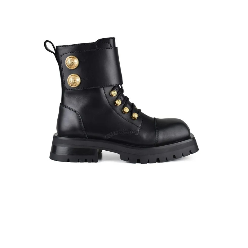 Balmain Stiefel Ranger Army Boots Black