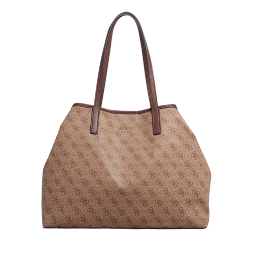 Guess Shopper Vikky Ii Large 2 In 1 Tote Latte Logo/Brown