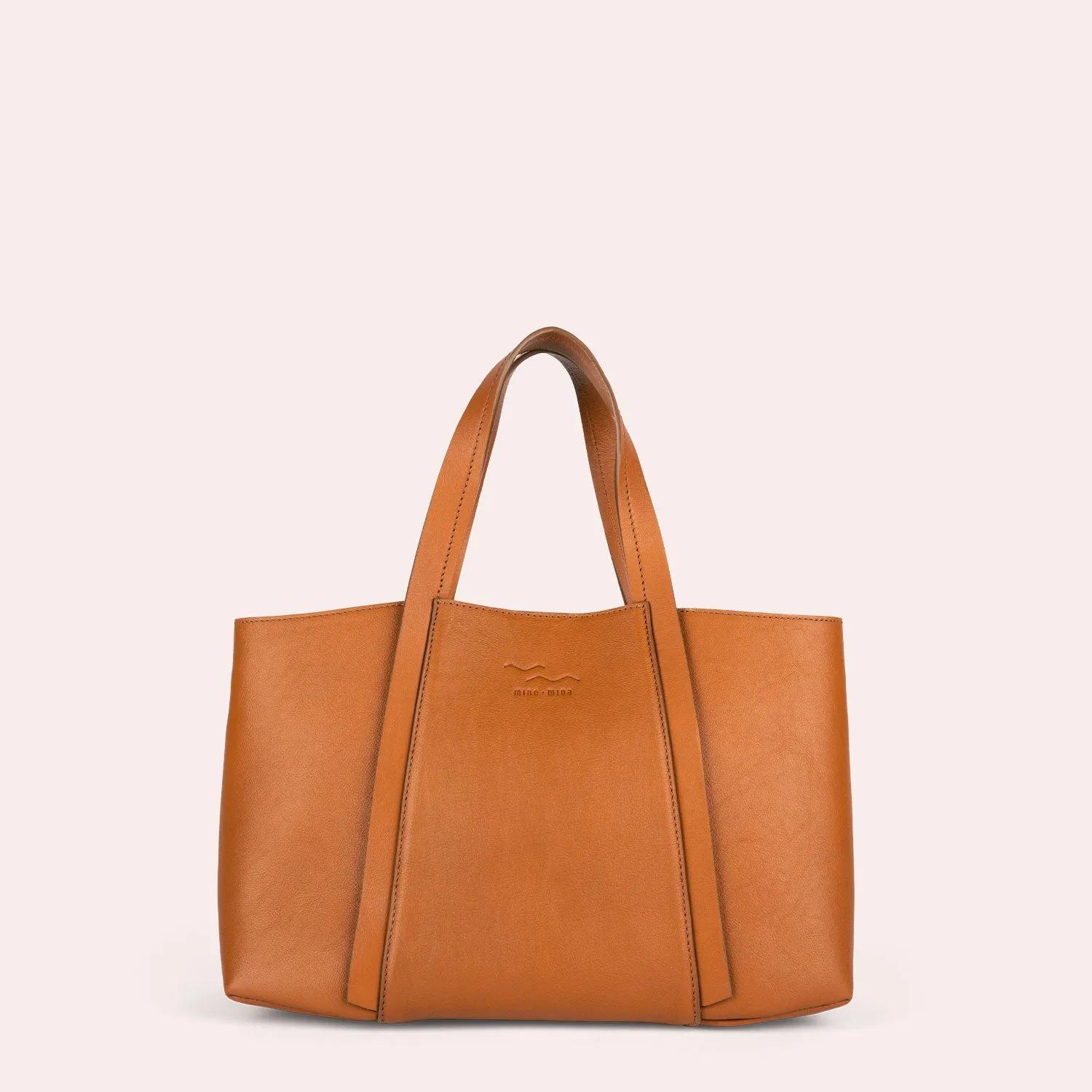 mine mina Totes - MARIT - die mittelgroße Handtasche für Damen - Gr. unisize - in Braun - für Damen