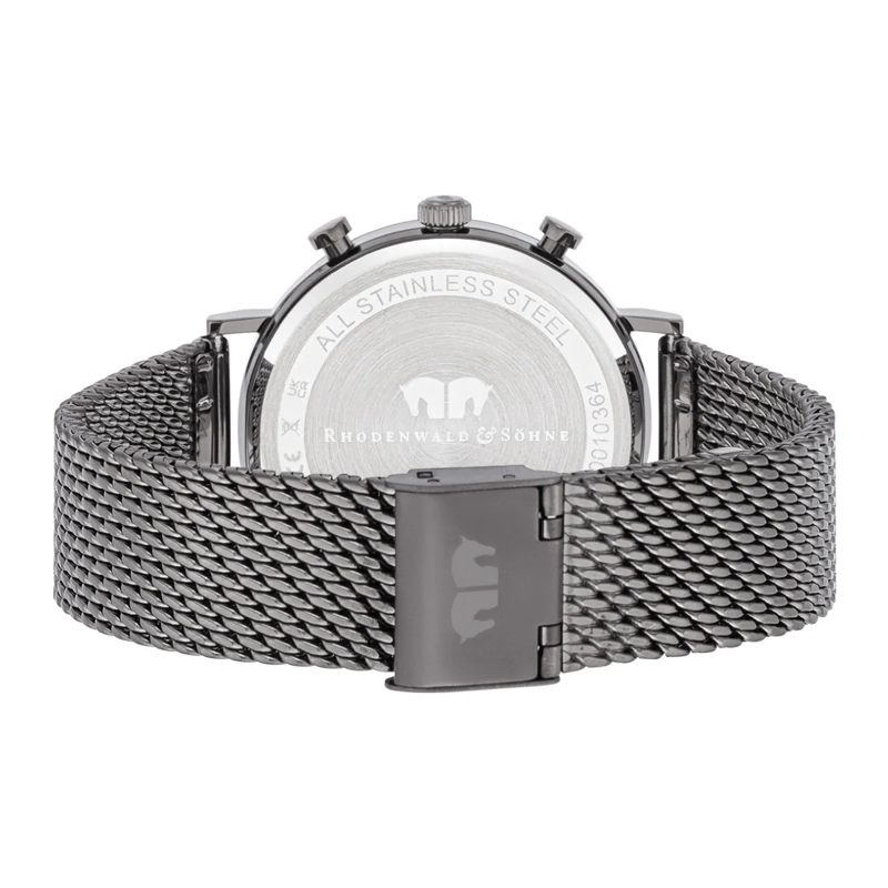 Rhodenwald & Söhne Automatikuhr Herren Armbanduhr Arakon Edelstahl grau(Image 5)