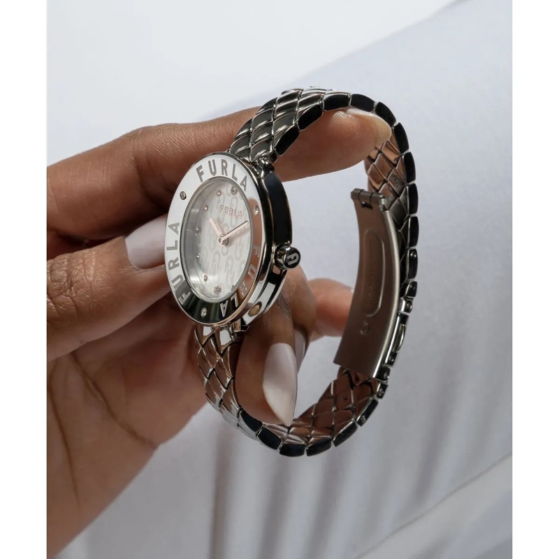 Furla Quarzuhr Quarz-Analoguhr Furla Essential silber(Image 2)