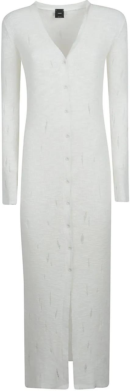 Thumbnail - Pinko - Santiago Dress White - Größe M - weiß