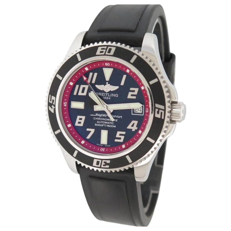 Breitling Automatikuhr BREITLING A17364 SUPEROCEAN 42 AUTOMATIK UHR AUS S silber