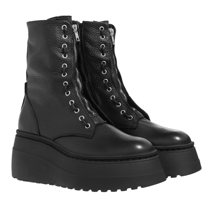 Steve Madden Pearl Black Leather Biker Boot