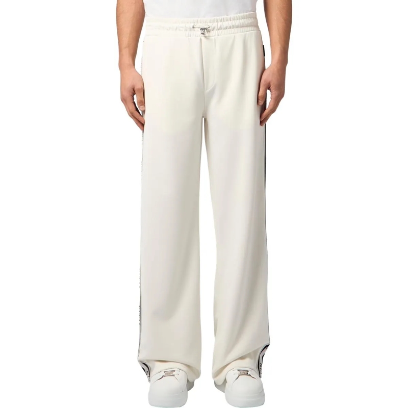 Philipp Plein Jogginghose Tracksuit Trousers Jacquard Logo weiss(Image 3)