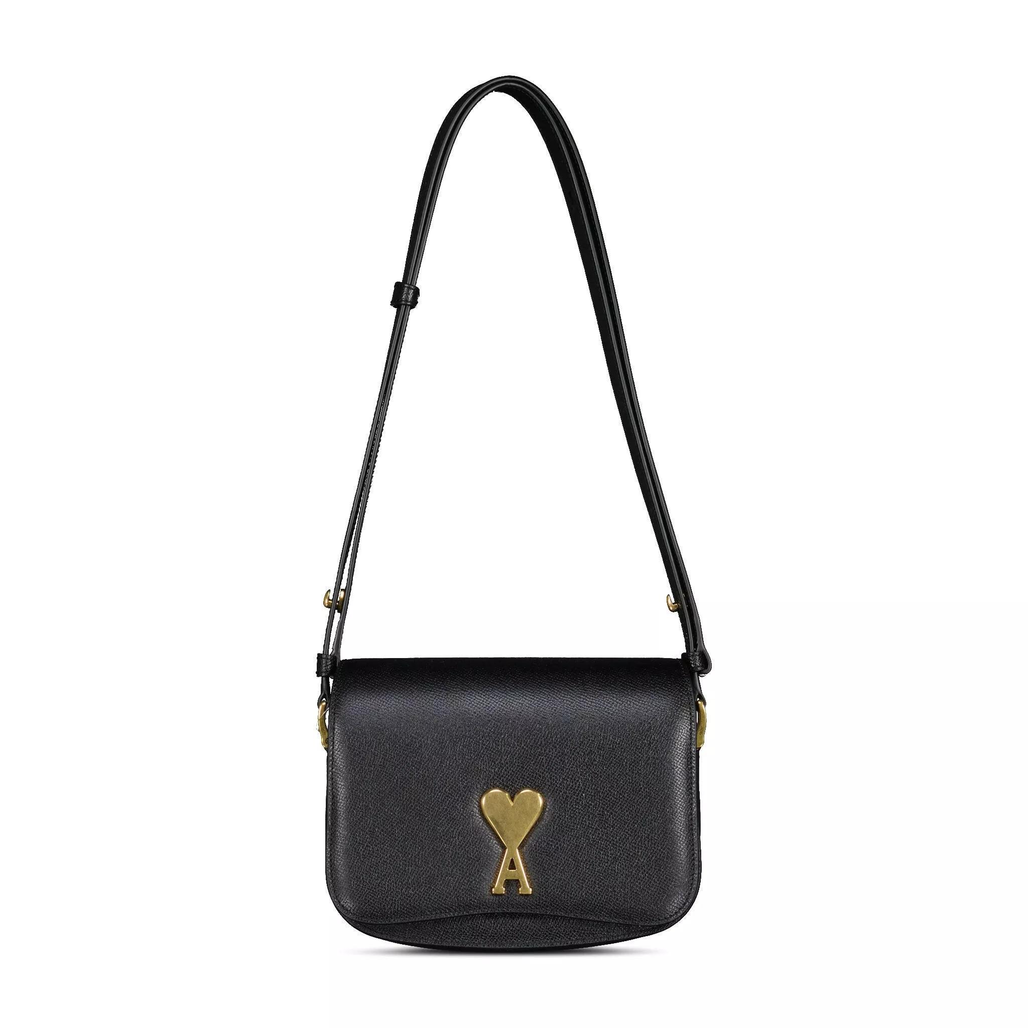 AMI Paris Crossbody Bags - Schultertasche mit Logo 47702190883162 - Gr. unisize - in Schwarz - für Damen