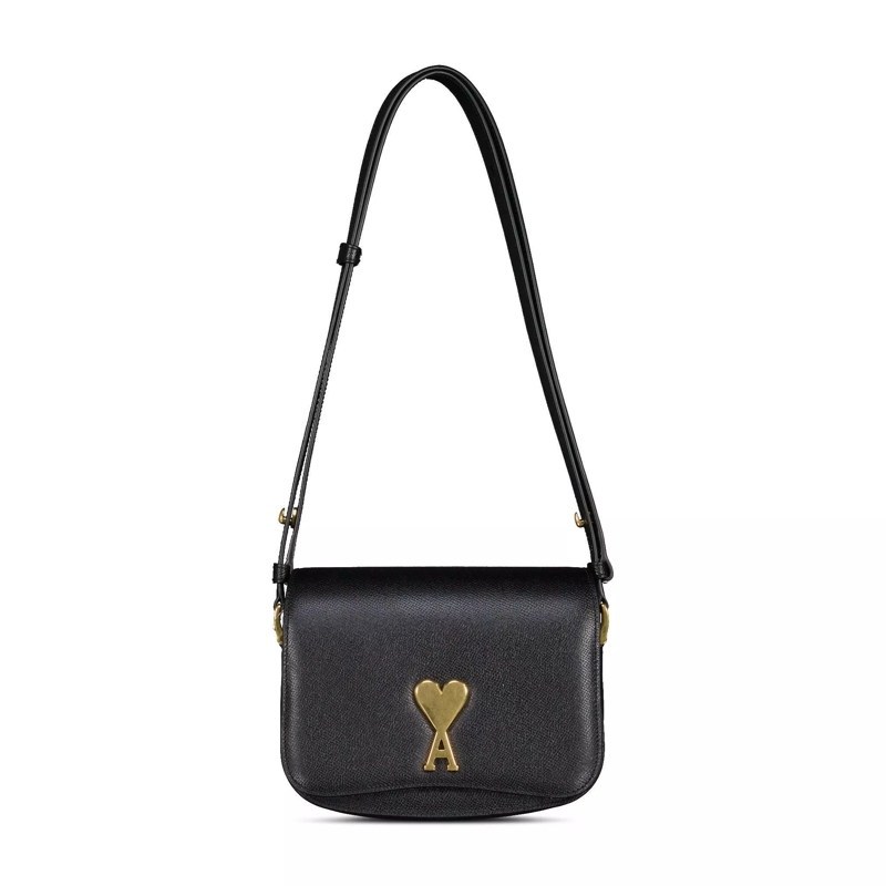 AMI Paris Schultertasche Schultertasche mit Logo 47702190883162 Schwarz