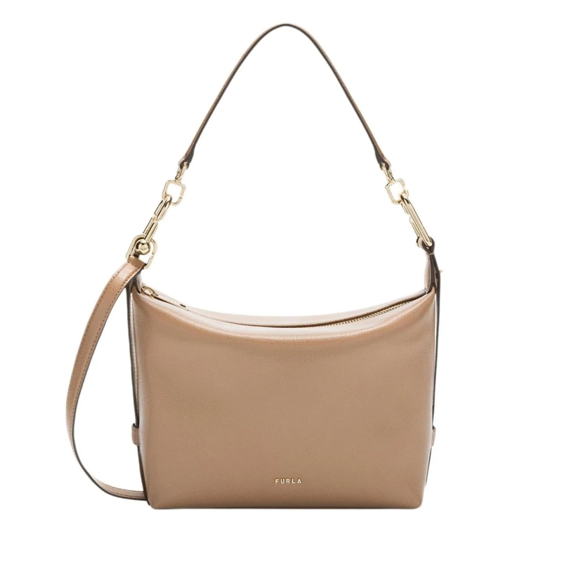 Furla Hobo Bag Furla Tonie Mini Hobo Toffee