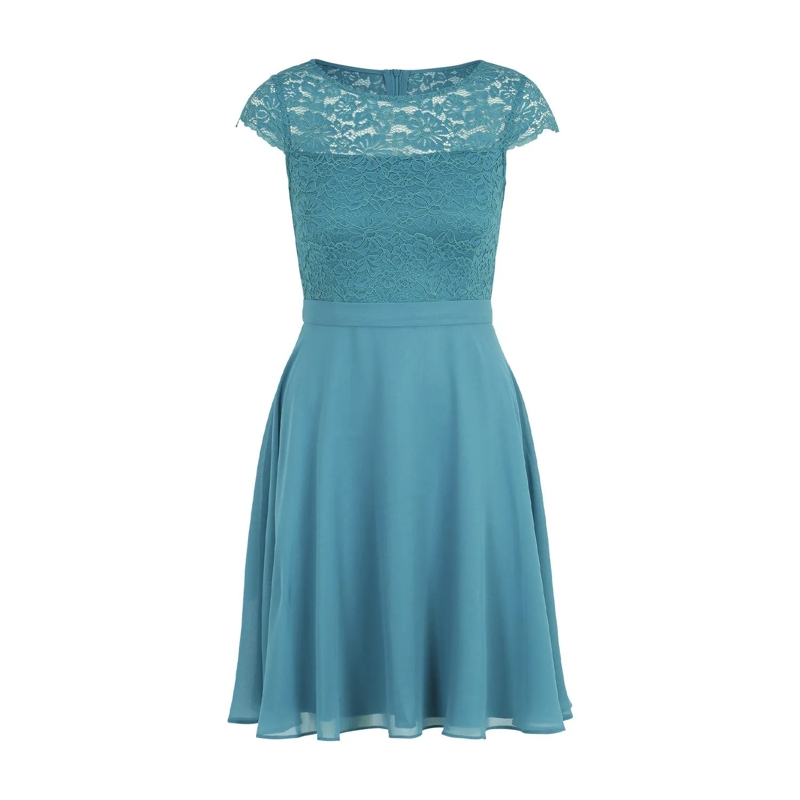Vera Mont  Minikleid mit Spitze Türkis