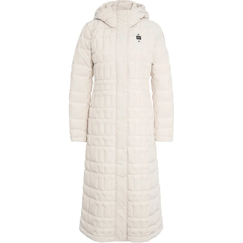 Blauer Veste de transition Quilted down coat weiß