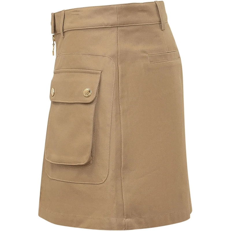 Casablanca Minirock Minigonna con Tasche e Zip Frontale beige(Image 3)