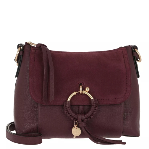See By Chloé Joan Shoulder Bag Suede Obscure Purple Borsa a tracolla