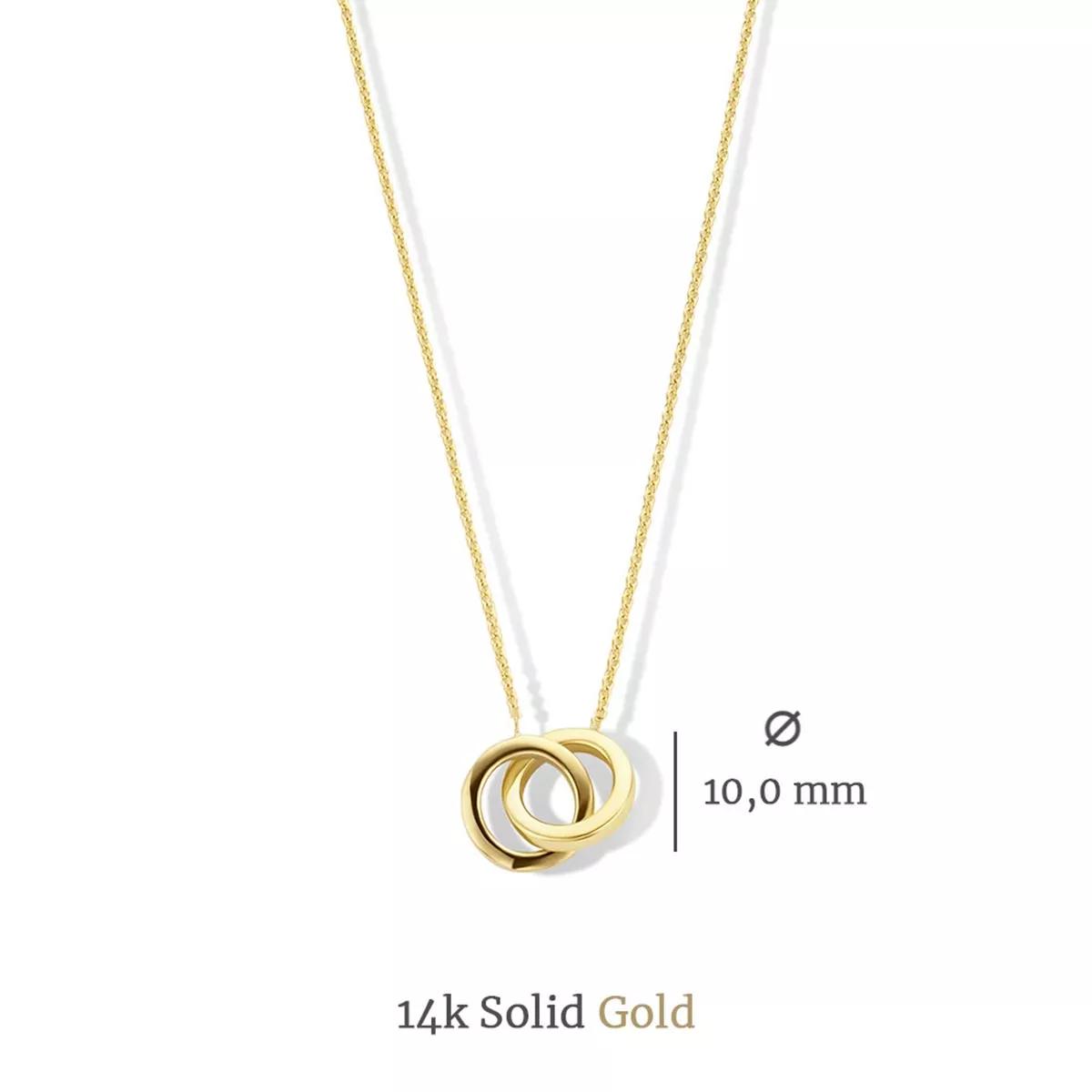 Thumbnail - Isabel Bernard Halskette - Le Marais Zoã« 14 Karat Necklace With Rings - Gr. unisize - in Gold - für Damen