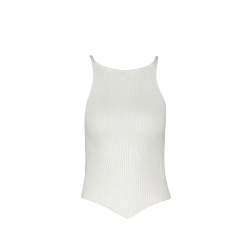 Courrèges Blusen Signature Top - Cotton - White White