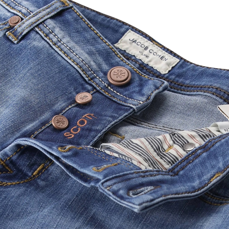 Jacob Cohen Jeans Slim-Fit Jeans Scott blau(Image 6)
