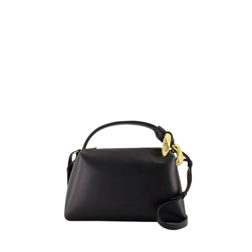 J.W.Anderson Schultertasche The Jwa Corner Crossbody - Leather - Black Black