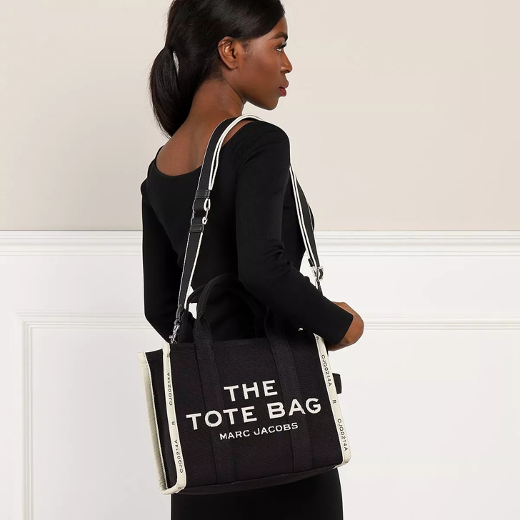 Marc Jacobs The Jacquard Small Tote Bag Black | Tote